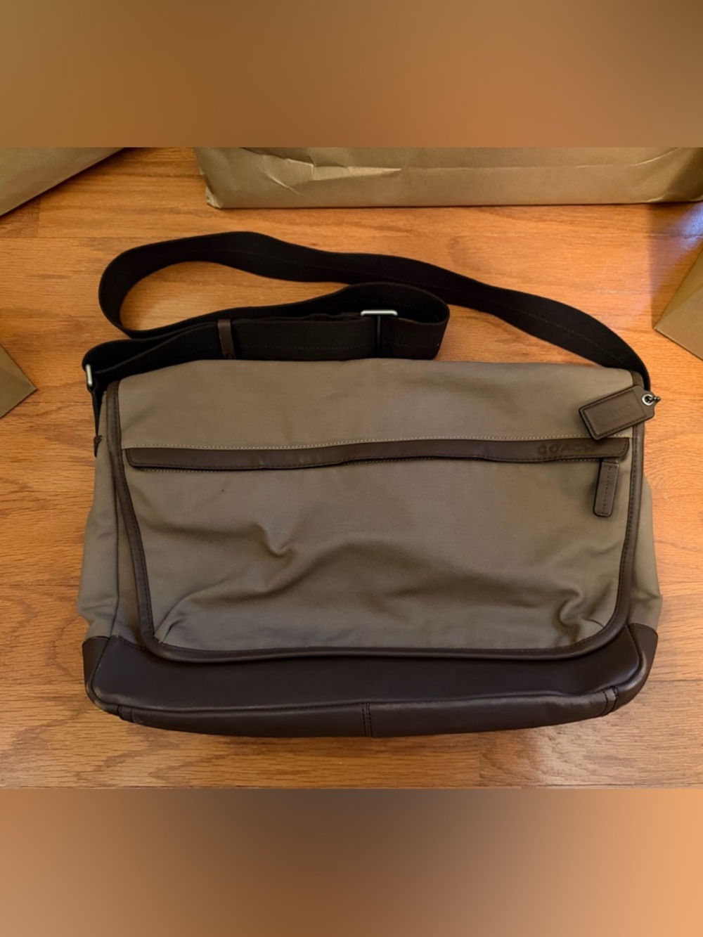 COACH Camden Canvas Brown Canvas Messenger Bag